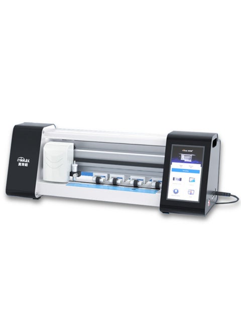 MTB-CUT M180T Mobile Phone Screen Protector Mobile Phone Film Cutting Machine，Smart Fully Automatic Touch Screen Control Automatic Cutting Film Cutting Machine Suitable For Mobile Phones, Tablet, Notebook, & Laptops Vinyl Cutting Machine Use For Multipurpose Maximum Film Width 320MM Maximum Cutting Width 240MM Total Install Templates More Than 26000