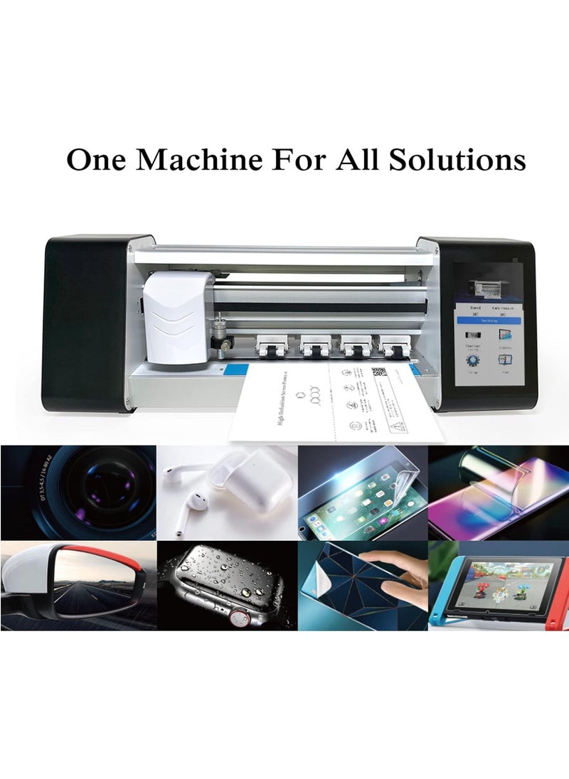 mietubl - MTB-CUT M180T Mobile Phone Screen Protector Mobile Phone Film Cutting Machine，Smart Fully Automatic Touch Screen Control Automatic Cutting Film Cutting Machine Suitable For Mobile Phones, Tablet, Notebook, & Laptops Vinyl Cutting Machine Use For Multipurpose Maximum Film Width 320MM Maximum Cutting Width 240MM Total Install Templates More Than 26000 - Image 1