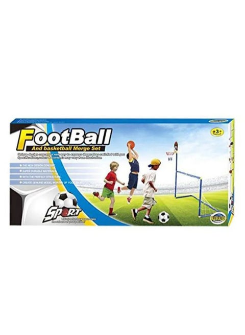 طقم 2 في 1 كرة القدم + كرة السلة