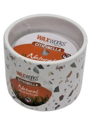 Citronella Wax Candle With Ceramic Terrazzo Pot - pzsku/Z807979B0B66CBAC9ABBCZ/45/_/1698550390/4c58fbb9-67e8-4f62-be48-8a534c767f58