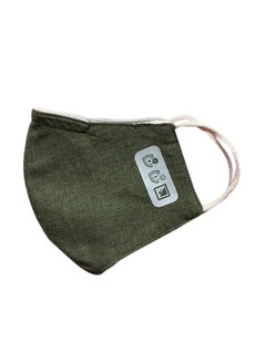 Set of 3 reusable fabric face masks with breathable antibacterial filters and ultra-flexible ear loops for comfortable and secure wear.