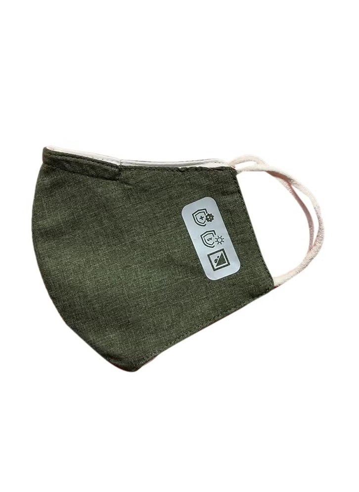 Generic - Set of 3 reusable fabric face masks with breathable antibacterial filters and ultra-flexible ear loops for comfortable and secure wear. - Image 1