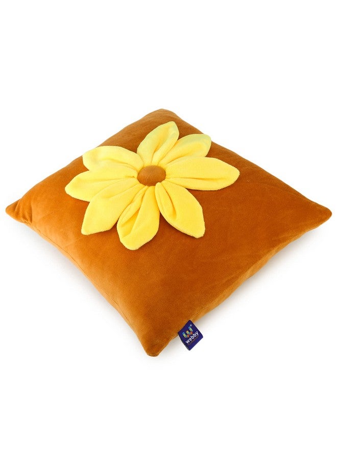 Webby Plush Flower Soft Toys Stuffed Toy for Kids, 35CM (Brown) - Image 2