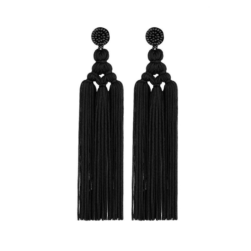 Adoshine Bohemian Tassel Earrings for Women Dangling Chandelier Boho Statement Layer Earrings Long Woven Large Thread Fringe Drop Earrings - Image 1
