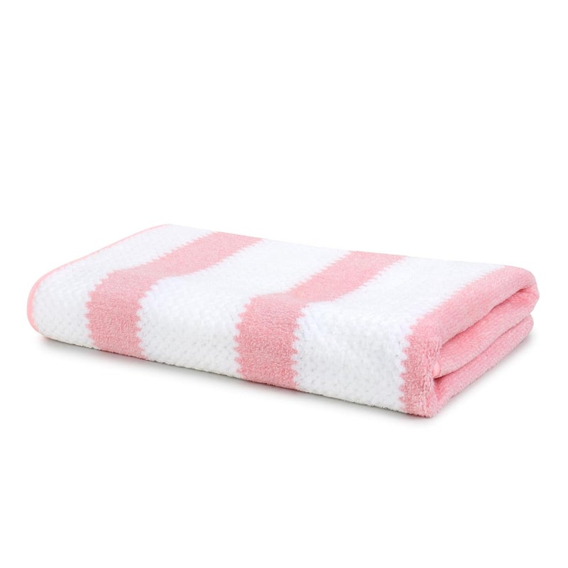 LIVING HUB LIVING HUB UltraSoft Microfiber 350 GSM Bath Towel Soft Plush QuickDry Highly Absorbent Bath Towel for Men Women and Kids Size 70 x 140 CM Oyster Pink  - Image 1
