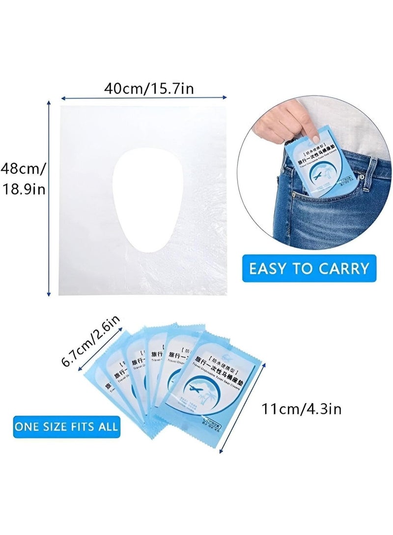 Toilet Seat Covers Disposable 50 pack for Travel Toilet Seat Cover Friendly Packing for Kids Potty Training and Adult - Image 4