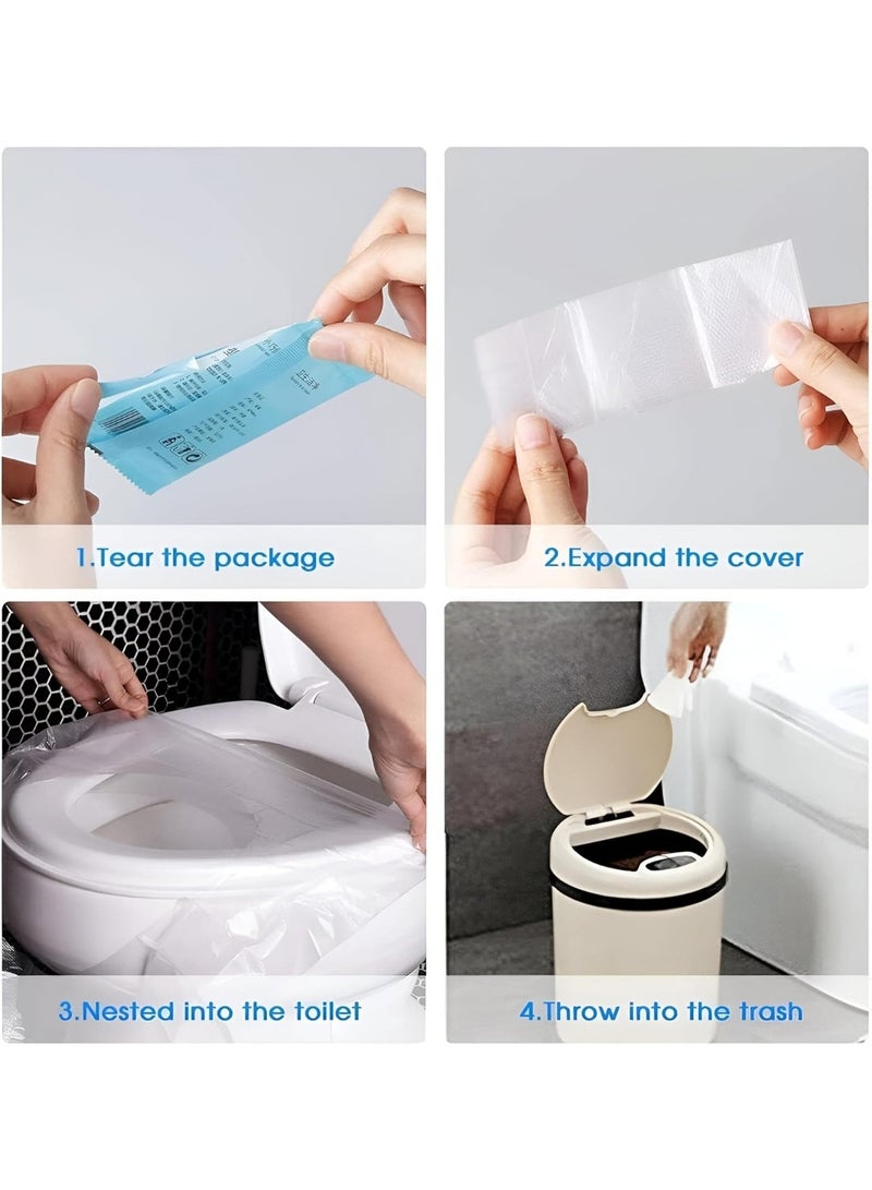 Toilet Seat Covers Disposable 50 pack for Travel Toilet Seat Cover Friendly Packing for Kids Potty Training and Adult - Image 5
