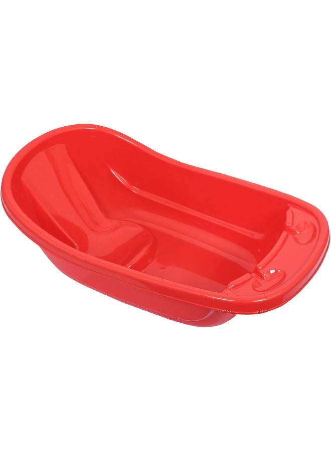 ESQUBE Esqube Baby Bath Tub, Kids bath tub Safe Non-Slip Material Used for Infant & Newborn, BPA-Free (Red)  - Image 2