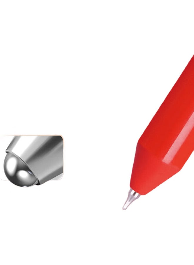 Snowhite Rotating Gel Pen, Red High-Quality, 0.5Mm Quick-Drying, Exam Pen, Small Red Pen, Signature Pen, Cs Pen Tip, Ink Pen, Red 5 Pieces, G-606 - Image 3