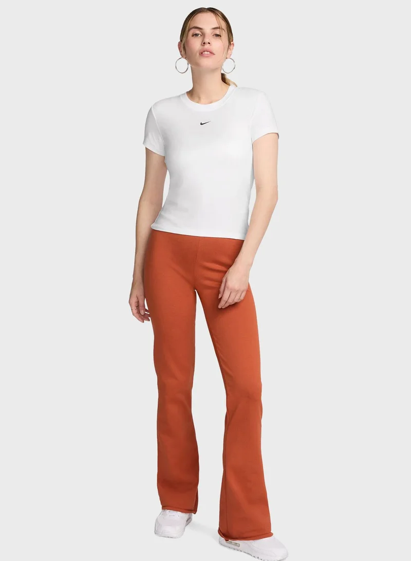 Nike Nsw Knit Mid Crop T-Shirt
