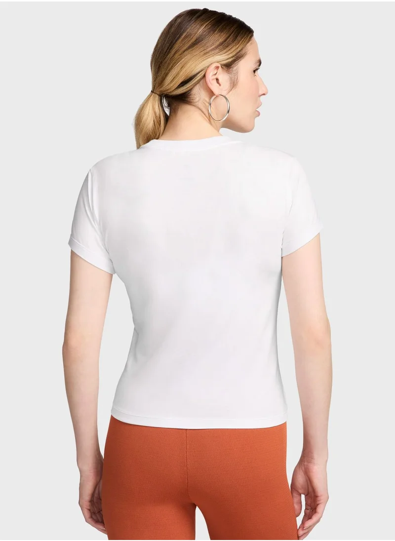 Nike Nsw Knit Mid Crop T-Shirt