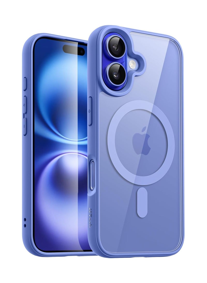 Denx - Magnetic Case for iPhone 16 Plus Case, Compatible with MagSafe, Plating Luxury Cover, Clear Soft TPU Shockproof Protective Phone Case, (sky blue) - Image 1