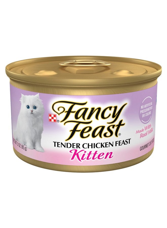 Fancy Feast Purina Fancy Feast Kitten Tender Chicken Feast Wet Kitten Food Pate - (Pack of 24) 3 oz. Cans - Image 1