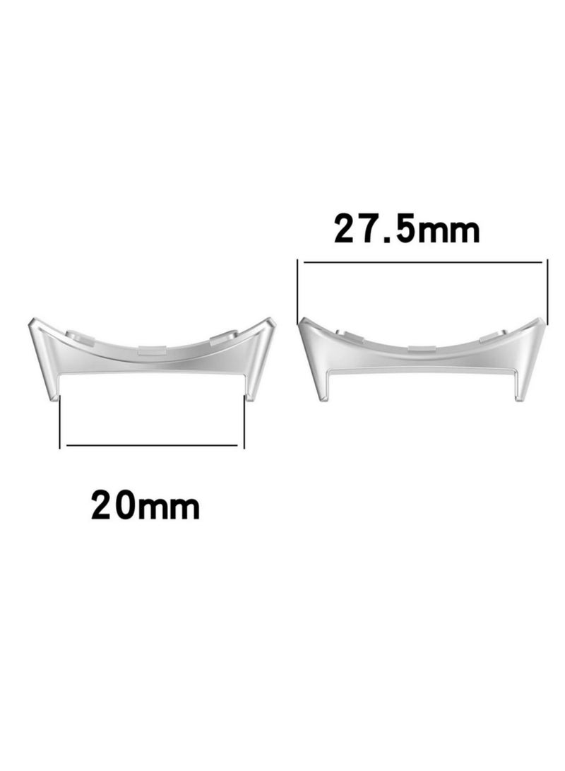 2PCS 20mm Metal Connector for Google Pixel Watch Band Smartwatch Adapters for Pixel Watch Accessories Compatible Link Bandwidth sliver - Image 4