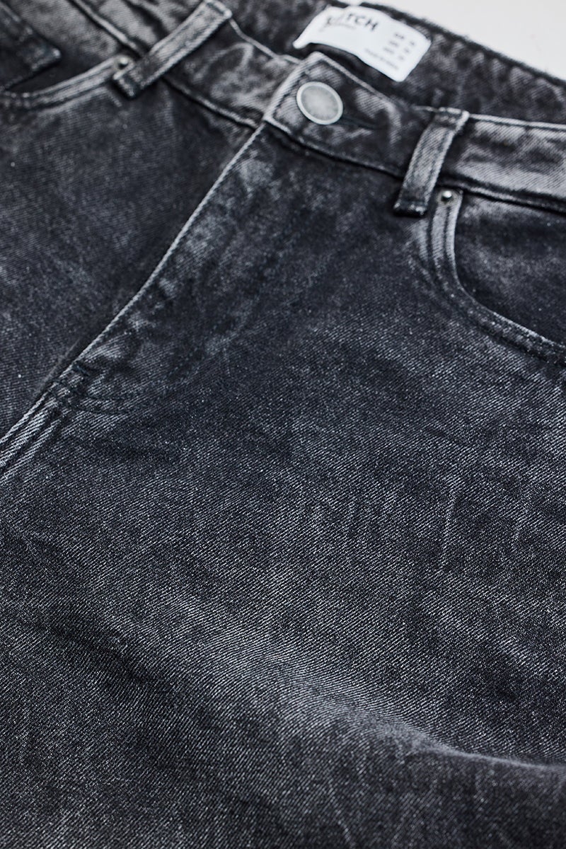SNITCH Charcoal Grey Loose Fit Jeans - Image 2