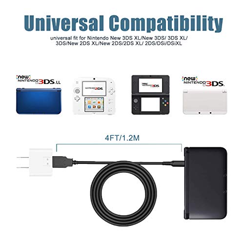 Xahpower 3DS USB Charger Cable, Power Charging Lead for Nintendo New 3DS XL/New 3DS/ 3DS XL/ 3DS/ New 2DS XL/New 2DS/ 2DS XL/ 2DS/ DSi/DSi XL - Image 3