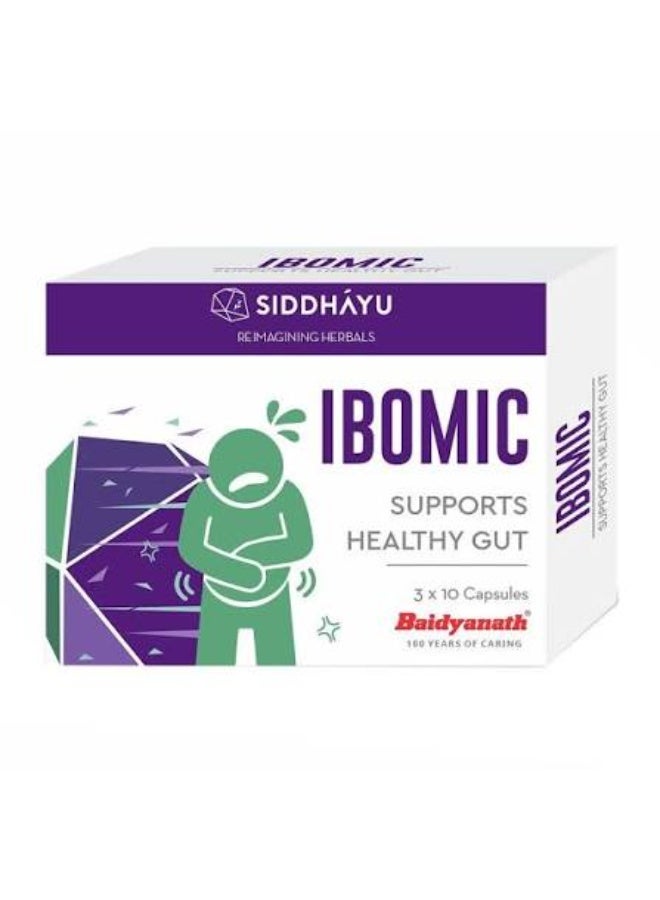 Siddhayu Ibomic Capsules For Gut Health, Pack of 30’s