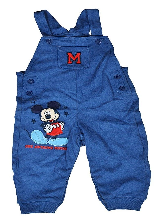 Mummamia Mickey Mouse Applique Baby Overall Style Bodysuit (6-9 Months) - Image 1