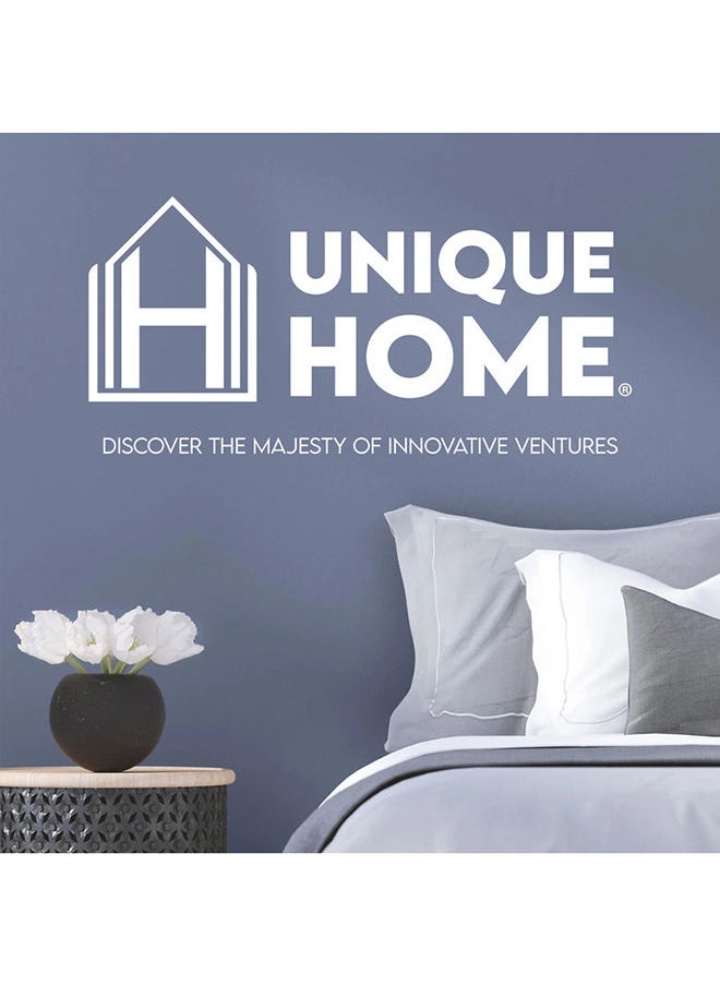 Unique Home - Hotel Style King Comforter Bedding Set - 1 King Comforter 1 Bedskirt (200x200+30+45cm with 100gsm Filling) 2 Pillow Shams 2 Pillow Cases -  Stripe Fabric Hotel Collection - Image 1