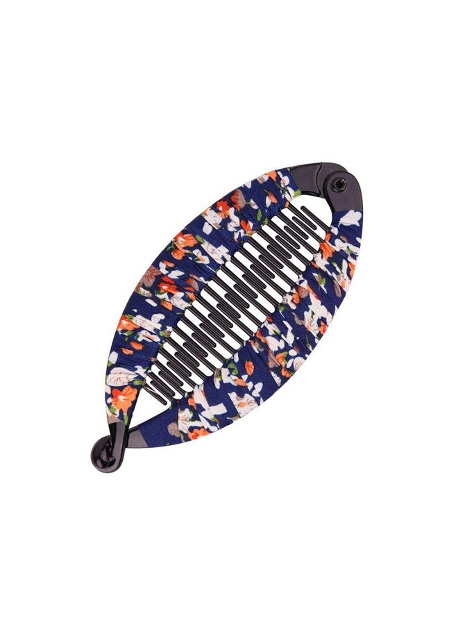 Fodattm مجموعة من 6 مشابك شعر على طراز بوهيميا مغلفة بقماش، مشط شعر، مشابك شعر على شكل سمكة بلاستيكية، مخلب شعر، مشبك شعر للنساء (كبير) - Image 4