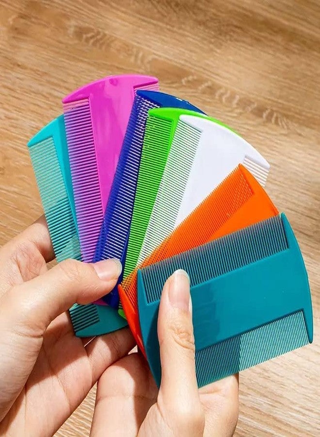 VRCT Multicolor Grooming Hair Combs and Nits Removal Comb Dandruff Dust Narrow Teeth Comb for Women and Men(Pack of 3 +3) (Random Colors) - Image 4
