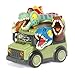 DINOBROS School Bus Toy with Light and Sound Dinosaurs Friction Powered Car Bus Toys for Kids Crazy Dino - Image 2