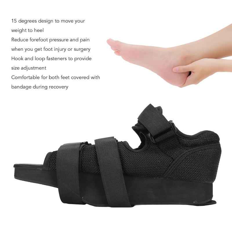 klarako Post Toe Surgery Shoes, Offloading Post Op Shoe for Women Men, Forefoot Offloading Healing Foot Splint Shoes - Reduce Pressure (L) - Image 3