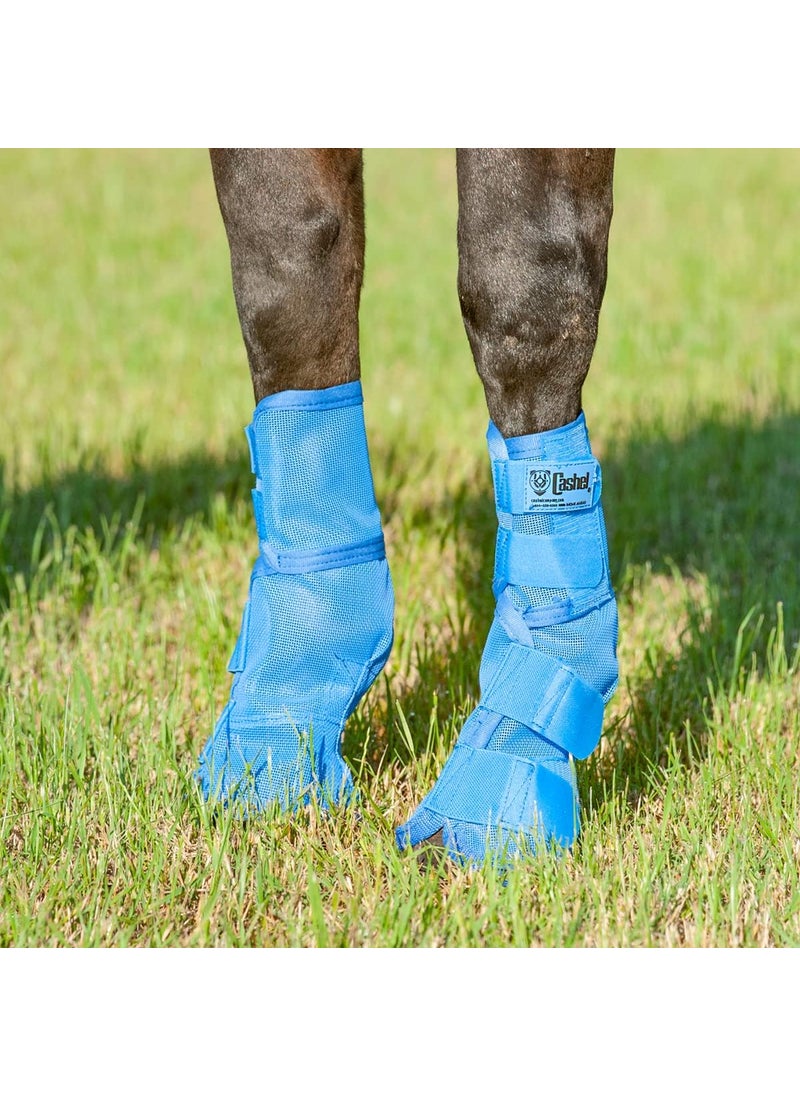Cashel Cashel Crusader Horse Leg Guard Fly Boots 3 Blue Horse CASCLG3  - Image 2