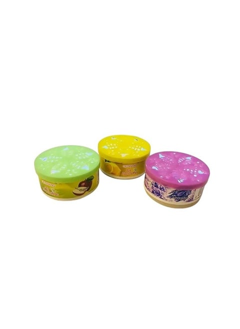 Gel Air Freshener Set, 3 Pack, Multiple Scents, Long-lasting Room and Car Fragrance