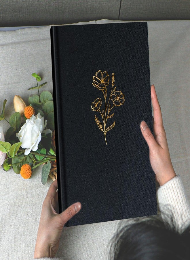 Holoary Photo Album 4x6 300 Photos, 300 Pockets 4”x6” Picture Album, Linen Fabric Cover Big Picture Book for Photos with Writing Area, 4x6 Photo Albums for Family Weddings Travel Memories(Black) - Image 3