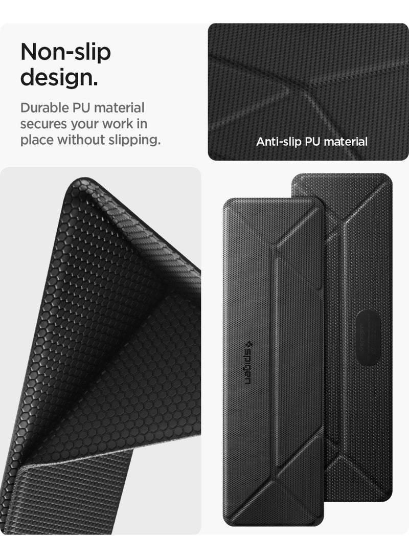 Spigen Slim Fold Portable Laptop Stand Keyboard Riser Foldable Ergonomic Angle Lift Anti-Slip Compatible with MacBook Pro, MacBook Air 11"-16" and iPad/Air/Pro and More - Black (LD201-S4) - Image 5