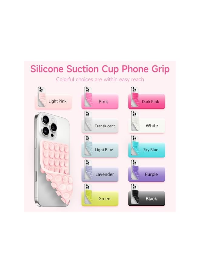 Green Tiger Phone Holder Suction Cup Dual Sided Silicone Phone Accessories Hands Free Strong Selfie Video Stand Holder Silicone Phone Holder for iPhone and Android - Image 2