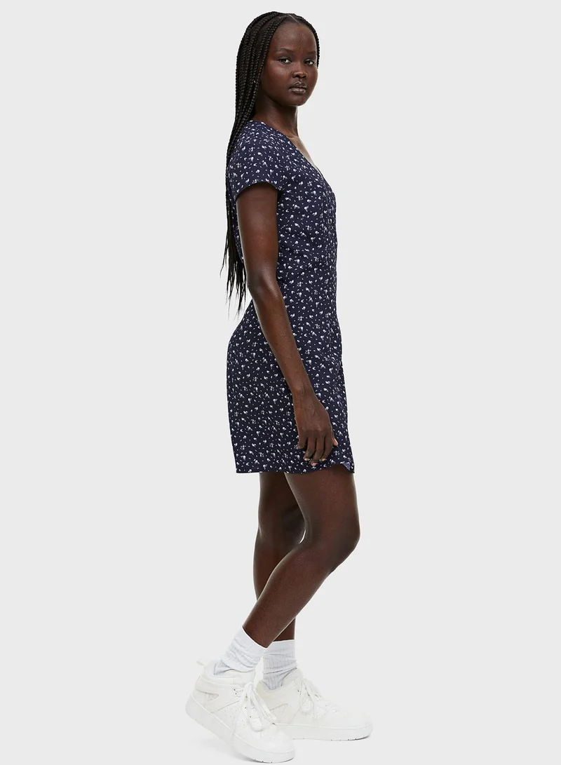 H&M Floral Print Dress