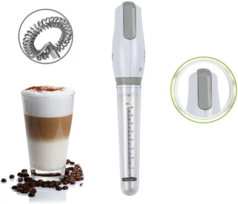 Electric iced coffee maker - Small beverage blender, large size coffee blender, frothing machine, 25 watts, for drinks, cappuccinos, and iced coffee.