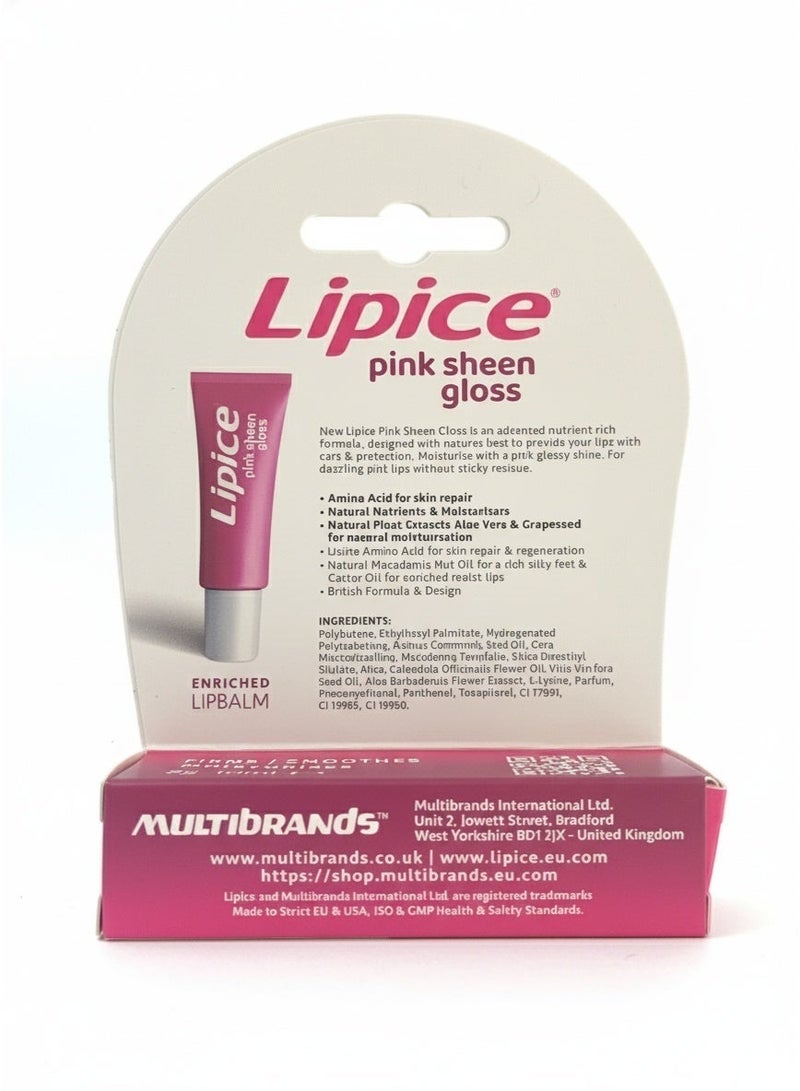 lipice Pink Sheen Gloss Enriched Lip balm 10 ml - Image 2