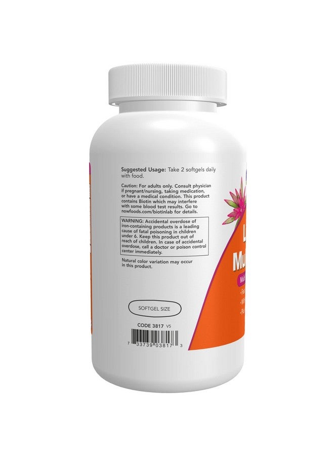 now Supplements Liquid Multi Gels With Lutein And Lycopene Plus Flax Seed Oil 180 Softgels - Image 5