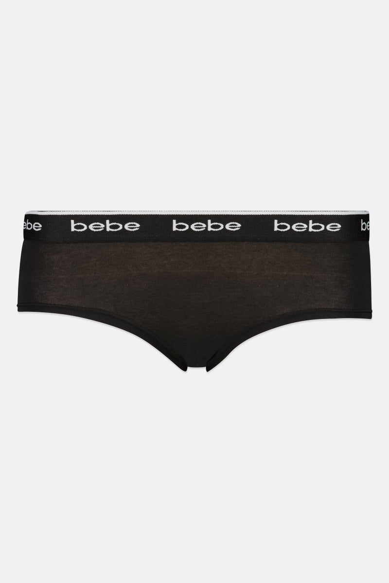 bebe Women 3 Pieces Brand Logo Booty Panties, Multicolor - Image 4