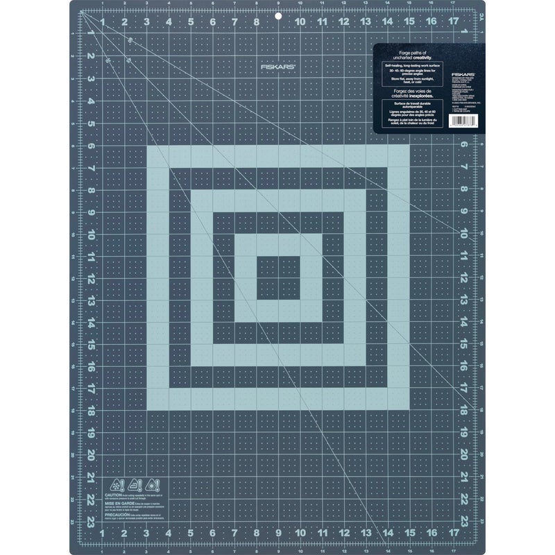 Fiskars Self Healing Cutting Mat with Grid for Sewing, Quilting, and Crafts - 18" x 24 Grid Lilac/Mountain Haze - Image 2