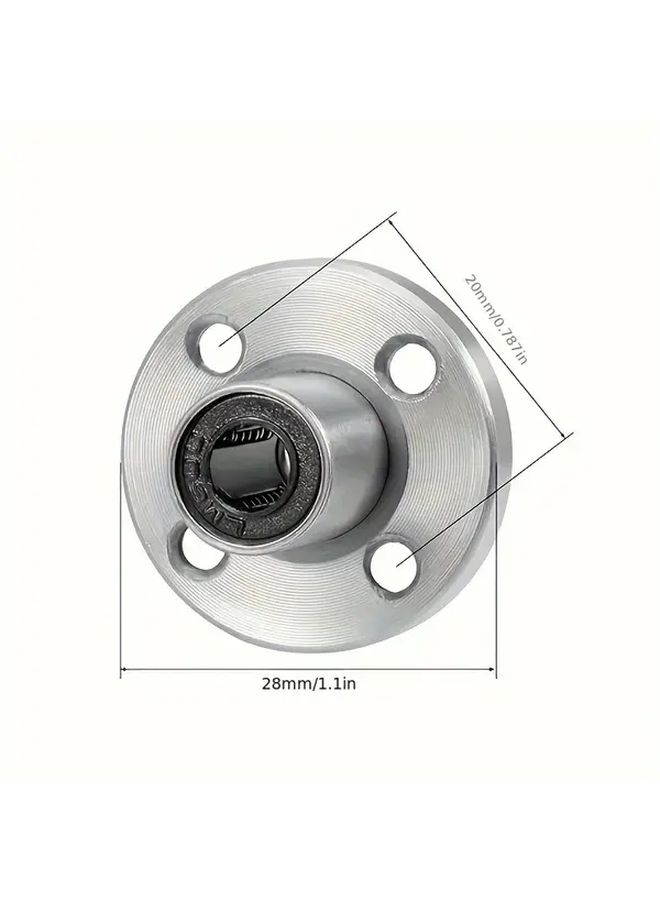 LMF10UU Flanged Linear Ball Bearings Double Sealed for 6mm Shaft 3D Printer CNC - Image 5
