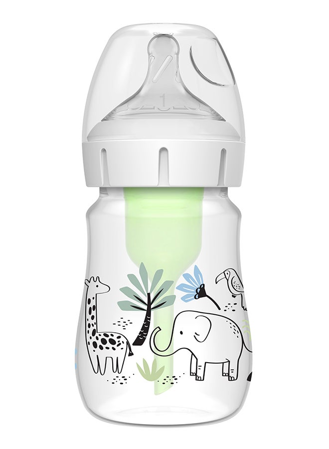 دكتور براونز PP W-N Anti-Colic Options+ Designer Baby Bottle 150 ML, Jungle Elephant Design, 1 Piece - Image 1