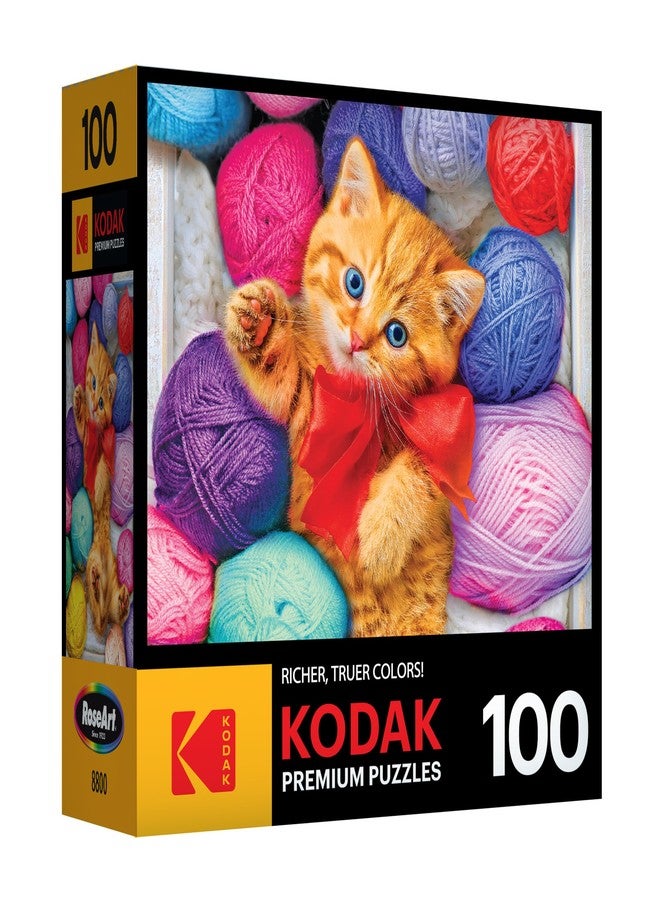 RoseArt - Kodak Premium - Cuddly Yarn Box - 100 Piece Jigsaw Puzzle for Adults - Image 2