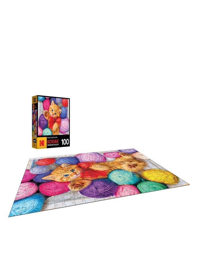 RoseArt - Kodak Premium - Cuddly Yarn Box - 100 Piece Jigsaw Puzzle for Adults - Image 3