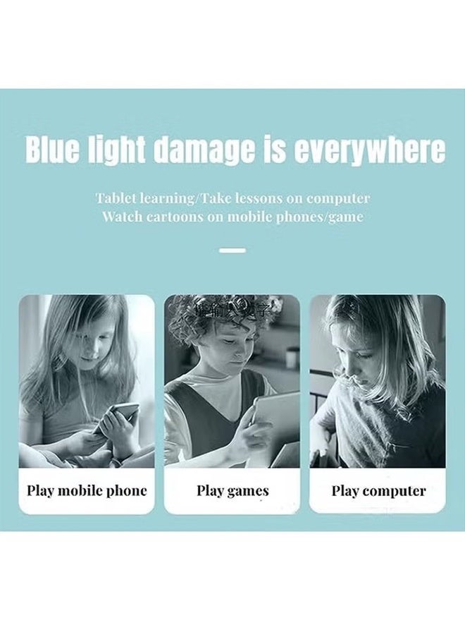 JS Anti-Blue Light Blocking Glasses, Kids Anti Glare Eyestrain UV, TV Phone Children Silicone Safety Eyewear for Boys and Girls Age 3-12 - Image 2