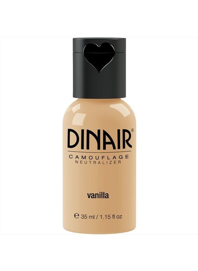 DINAIR - Airbrush Makeup Foundation | Vanilla 1.15 oz | Camouflage Neutralizer - Covers Scars, Acne, Tattoos, Vitiligo, Under Eye circles, Sun Spots - Image 1