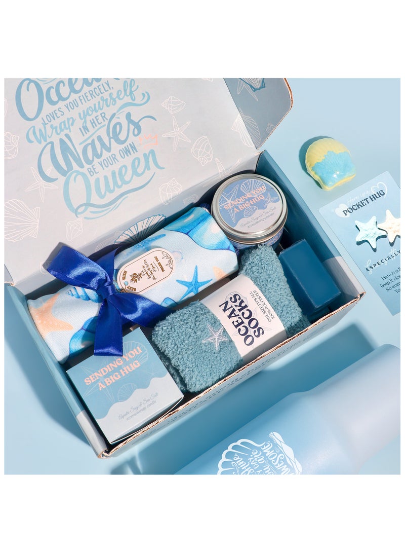 MissTiara Birthday Gifts for Women - Relaxing Spa Gift Set - Self Care Get Well Soon Gift Basket - Happy Birthday Gift Set with Premium Dry Hair Towel and 40 Ounces Glass for Mom,Wife, Her Best Friend,Sister,Girlfriend - Image 3