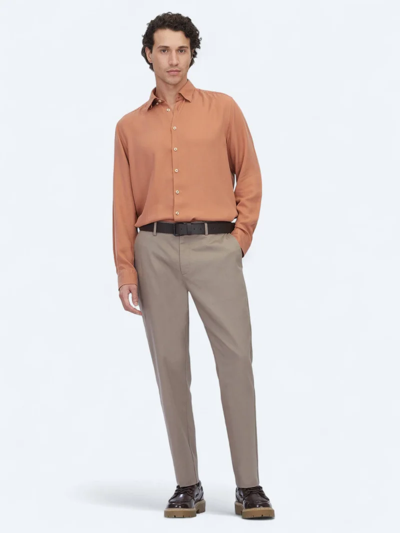 Kip Mink Weaving Jogging Fit Casual Cotton Blended Trousers