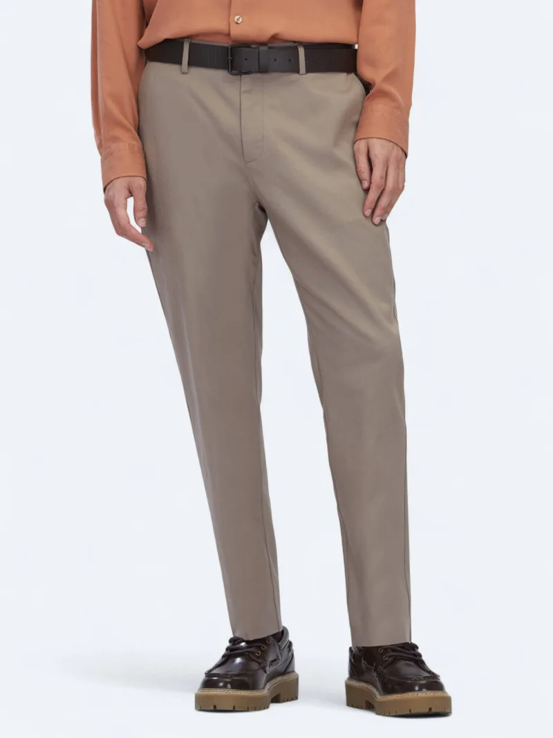 Kip Mink Weaving Jogging Fit Casual Cotton Blended Trousers