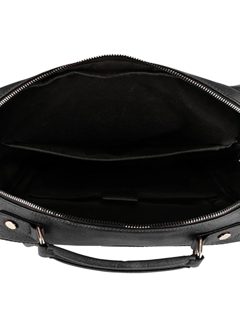 ALCOACH Alcoach Leather Briefcase withJeep Laptop Pocket Backpack with Adjustable Straps Lightweight Leather Briefcase Multiple Compartments Double Zippers Secure for Laptops and Tablets  - Image 4