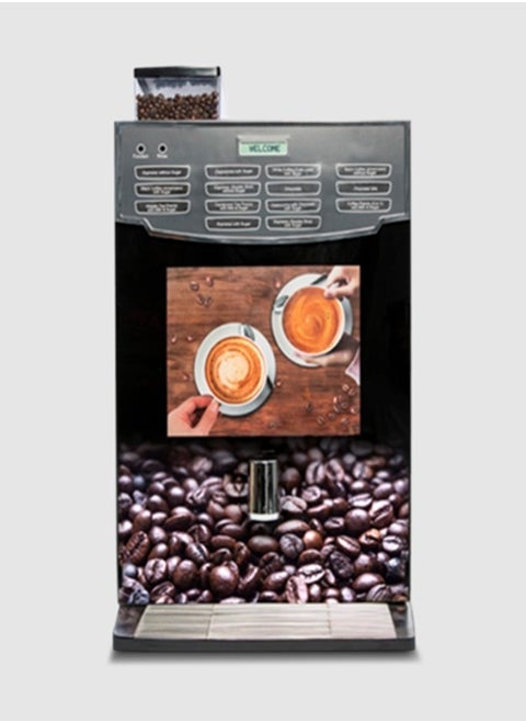 Automatic Bean to Cup Coffee Vending Machine with Payment System – 4 Canisters, 14 Drink Selections, Built-In Grinder, Fresh Ground Coffee Maker for Office & Café Use