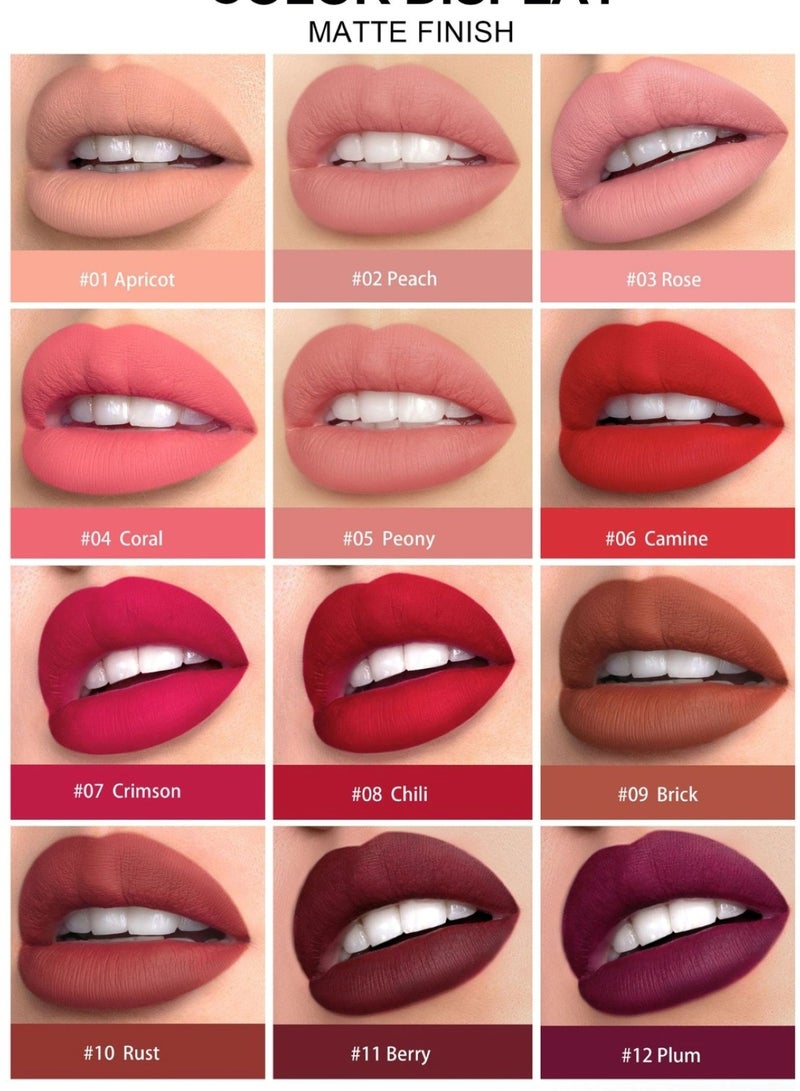 Huitich Rotating Waterproof Lip Liner Long-Lasting Nude Lipstick Pen - Image 3